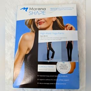 New High-Waist Compression Yoga Pants, 3X, Black